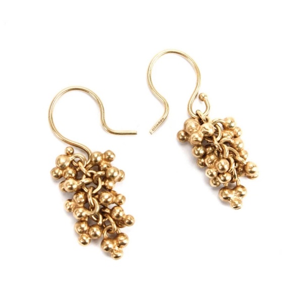 Me & Ro Gold Cluster Earrings - Picture 2 of 6